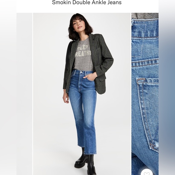 MOTHER High Rise Blue Jeans - Picture 3 of 13